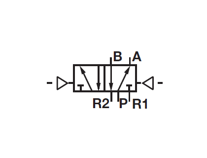 Zawór sterowany pneumatycznie 5/2 bistabilny V50..V53 (1/8 - 1/2) - 2